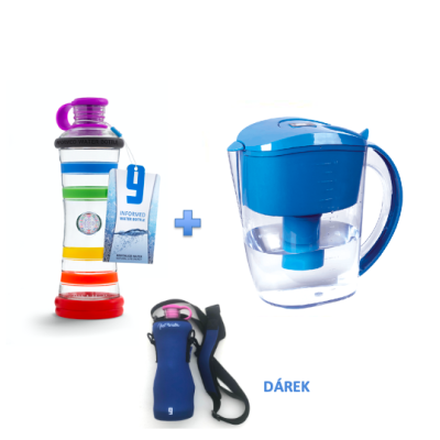 SADA i9 LÁHEV + ALKALIZAČNÍ KONVICE MODRÁ (+TERMOOBAL...