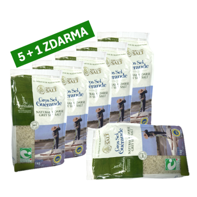 RYZÍ KELTSKÁ SŮL - PRAVÝ ORIGINÁL - HRUBÁ 5+1kg ZDARMA