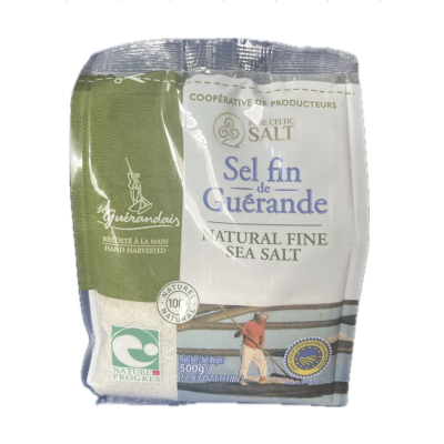 Ryzí Keltská sůl - PRAVÝ ORIGINÁL - JEMNÁ 500 g